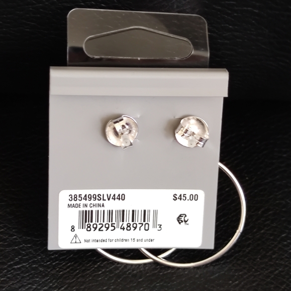 Robert Lee Morris Cabochon Gypsy Hoop SOHO Earrings - Picture 5 of 7